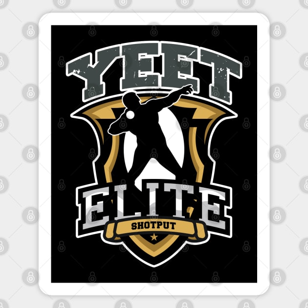 Yeet Elite Shotput Badge Track N Field Athlete Magnet by atomguy